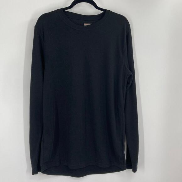 Omni-Wool Black Merino Wool Blend Long Sleeve Base Layer Men’s Shirt XXL - Picture 1 of 7